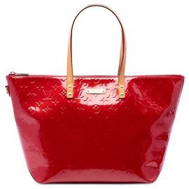 Bolso Tote Red Louis Vuitton Monogram Vernis Bellevue GM