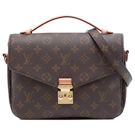 Borsa Louis Vuitton Monogram Pochette Metis Marrone