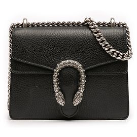 Borsa a tracolla Dionysus piccola in pelle nera Gucci