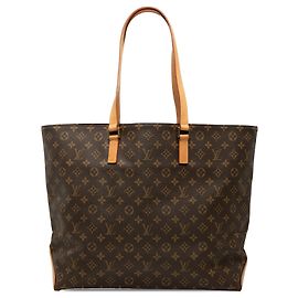 Borsa Tote Cabas Alto Louis Vuitton Monogram Marrone
