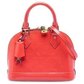 Borsa Louis Vuitton Monogram Vernis Alma BB Arancione