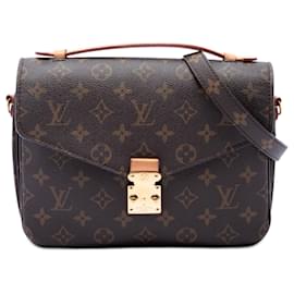 Borsa Louis Vuitton Monogram Pochette Metis marrone