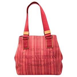 Borsa Cabas PM Plein Soleil in tela rossa Louis Vuitton
