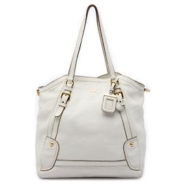 Borsa Tote Convertible Prada Vitello Daino bianca