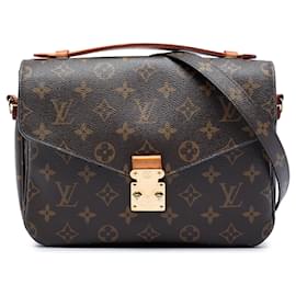 Borsa Louis Vuitton Monogram Pochette Metis marrone