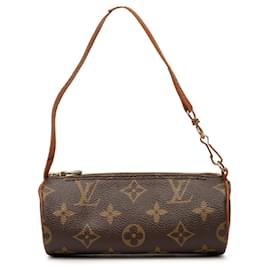 Borsa a mano Louis Vuitton Monogram Papillon Pochette marrone