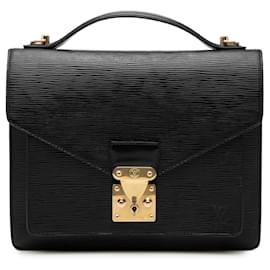 Borsa Louis Vuitton Epi Monceau 28 nera