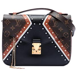 Borsa Satchel Pochette Metis Monogram Brogue Marrone Louis Vuitton