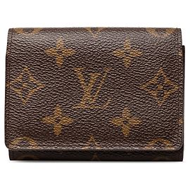 Louis Vuitton Monogram Visitenkartenetui in Braun