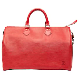 Borsa Boston Louis Vuitton Epi Speedy 35 rossa
