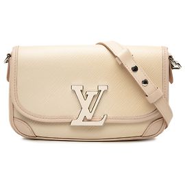 Borsa a tracolla Louis Vuitton Epi Buci bianca
