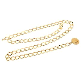 Cintura a catena Chanel Gold Plated Rue Cambon Medallion Gold