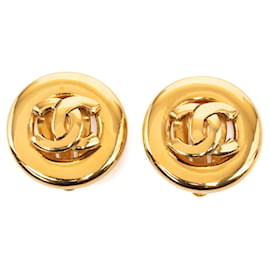 Chanel CC Clip-Ohrringe vergoldet