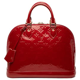 Borsa Louis Vuitton Monogram Vernis Alma PM rossa