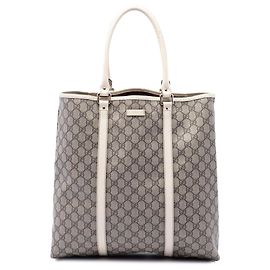 Tote Verticale Gucci GG Supreme Joy bianca