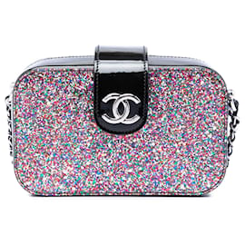 Borsa a tracolla fotocamera Multi Chanel Glitter Patent Evening On The Moon