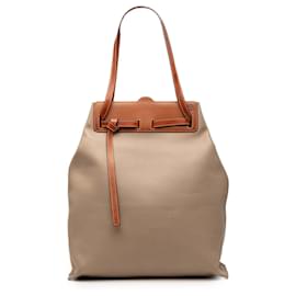 Borsa Tote Lazo in pelle di vitello marrone LOEWE