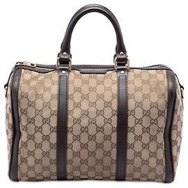 Borsa Satchel Gucci Medium GG Canvas Joy Beige