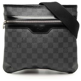 Borsa a tracolla Thomas in Damier Graphite nero Louis Vuitton