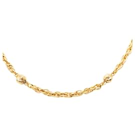 Collana Chanel con ciondoli a sfera placcati in oro