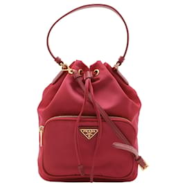 Borsa secchiello Prada Re-Nylon Duet rossa