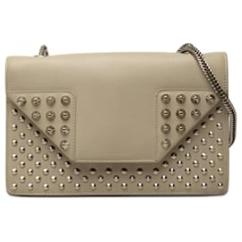 Borsa a tracolla Betty Mini in pelle borchiata beige Saint Laurent