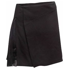 Minifalda negra Balenciaga con detalles plisados Talla FR 38