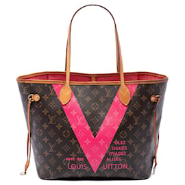 Borsa Tote Louis Vuitton Limited Edition Monogram Grenade V Neverfull MM Marrone