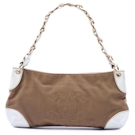 Borsa a tracolla Olsen in tela marrone Chanel