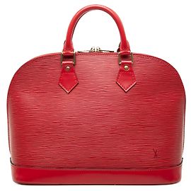 Borsa Louis Vuitton Epi Alma PM rossa