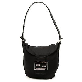 Borsa in nylon nera Fendi