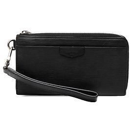 Black Louis Vuitton Epi Zippy Dragonne Long Wallet
