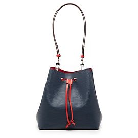 Borsa a secchiello Louis Vuitton Epi NeoNoe MM Blu