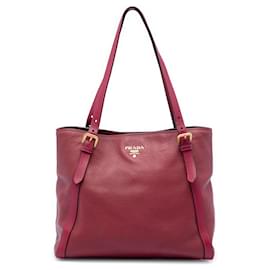 Shopping Tote Prada Vitello Daino Rossa