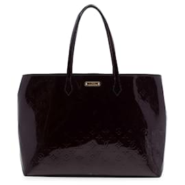 Borsa Tote Louis Vuitton Monogram Vernis Wilshire GM Purple