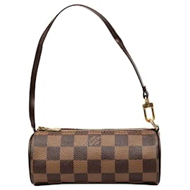 Louis Vuitton Damier Ebene Papillon Pochette Handtasche Braun