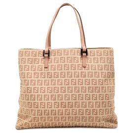 Tote in tela Fendi Zucchino rosa