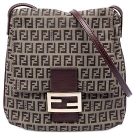 Bolso Crossbody Fendi Zucchino Canvas Beige