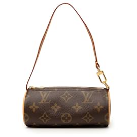 Louis Vuitton Monogram Papillon Pochette Handtasche Braun