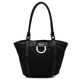 Borsa Gucci GG Canvas Abbey D Ring Nera