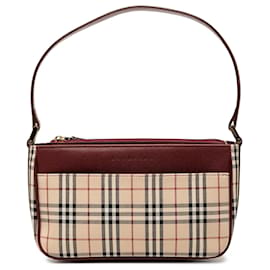Borsa a tracolla Burberry House Check Canvas Beige