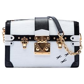 Borsa a tracolla Clutch Louis Vuitton Epi Trunk Bianca