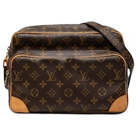 Borsa a tracolla Louis Vuitton Monogram Nil Marrone