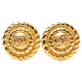 Chanel CC Creolen vergoldet