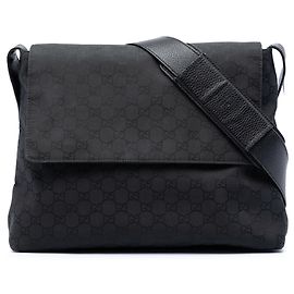 Borsa a tracolla Gucci GG Canvas nera