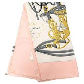 Pañuelo de seda blanco Hermès Brides de Gala 90 Scarves