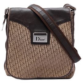 Braun Dior Diorissimo Trotter Canvas Street Chic Crossbody