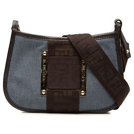 Pochette Crossbody Fendi in Denim Blu