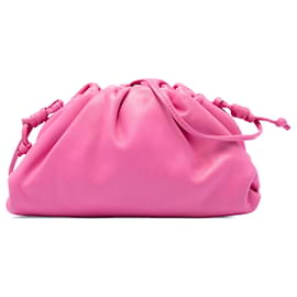 Borsa a tracolla The Mini Pouch in nappa rosa Bottega Veneta