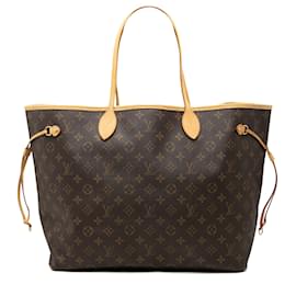 Borsa Tote Louis Vuitton Monogram Neverfull GM Marrone